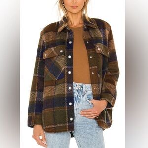 Blank NYC Flannel Plaid Shacket Fall/Trail jacket